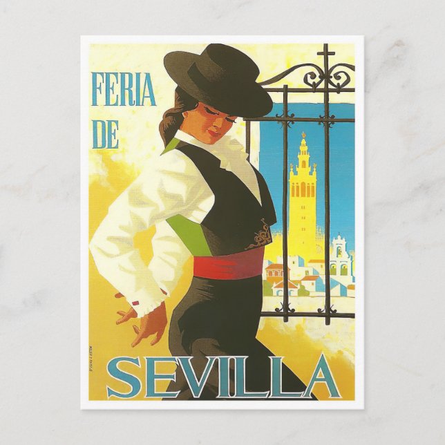 Postal Viaje en la Feria de Sevilla 1965 (Anverso)