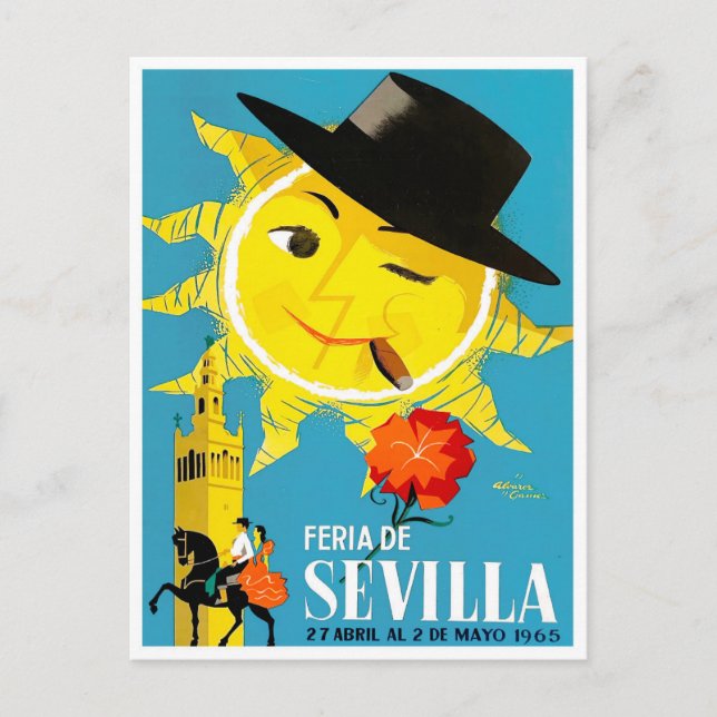 Postal Viaje en la Feria de Sevilla 1965 (Anverso)