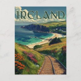 Postal Viaje en línea costera de Irlanda