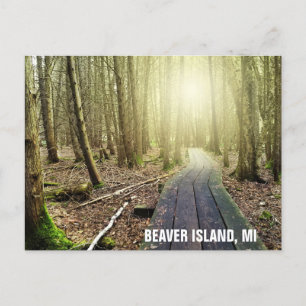 Postal Viaje en Sendero por Michigan, Isla de Beaver