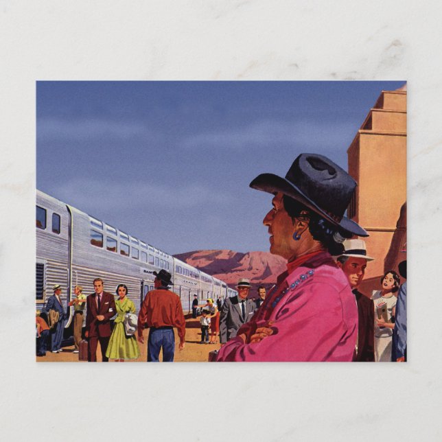 Postal Viaje en tren de cosecha (Anverso)