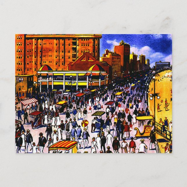 Postal Viaje en tren de la Ciudad Atlántica (Anverso)