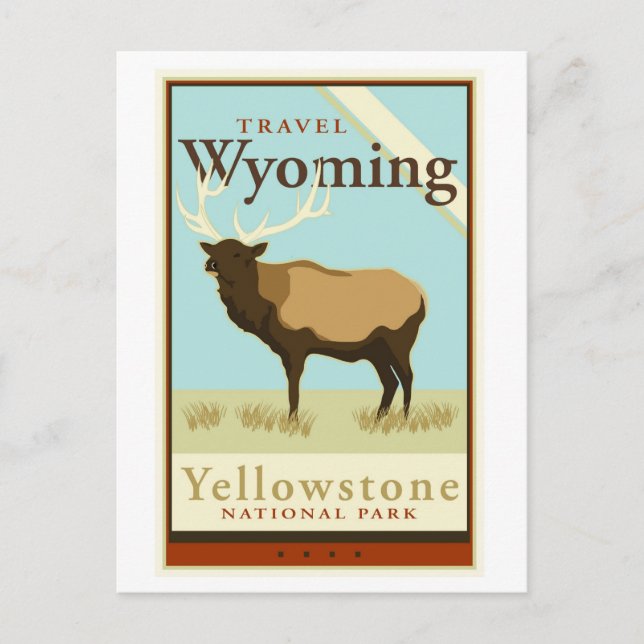 Postal Viaje en Wyoming (Anverso)
