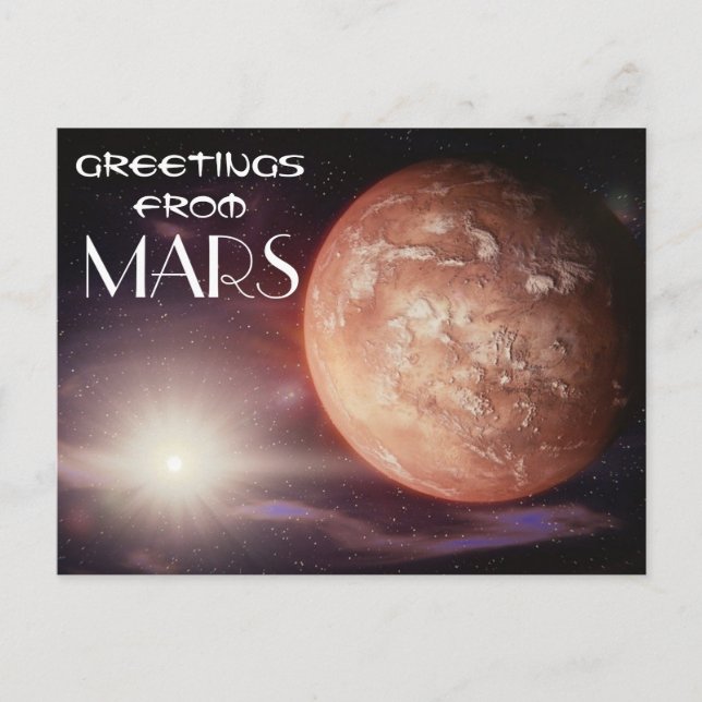 Postal Viaje espacial MARS (Anverso)