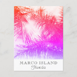 Postal *~* Viaje exótico Personalizado AP25 - Palm Leaf