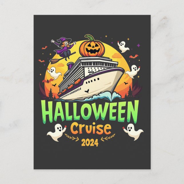 Postal Viaje Familly Cruise Halloween 2024 (Anverso)