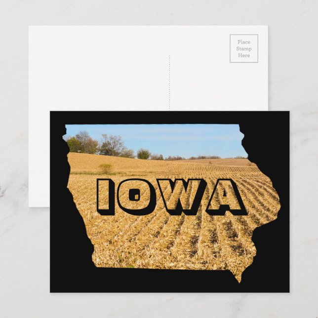 Postal Viaje fotográfico de la naturaleza de Iowa (Anverso / Reverso)