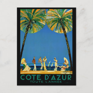 Postal Viaje francés en la Costa Azul
