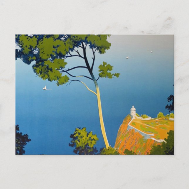 Postal Viaje francés vintage de Baleares (Anverso)