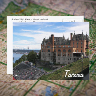 Postal Viaje histórico de Tacoma, Washington