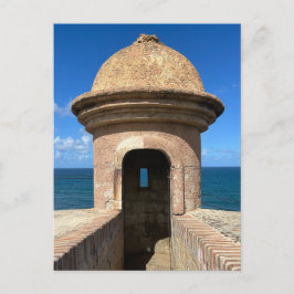 Postal Viaje histórico en fuerte del Viejo San Juan Puert