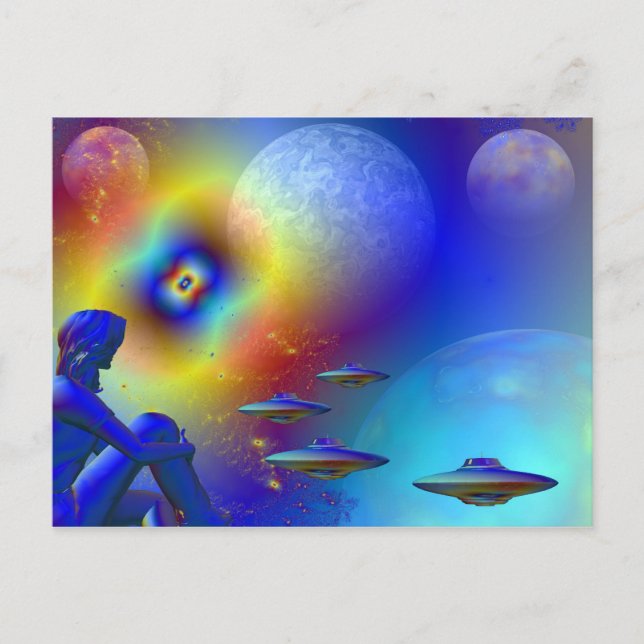 Postal Viaje nocturno (Anverso)