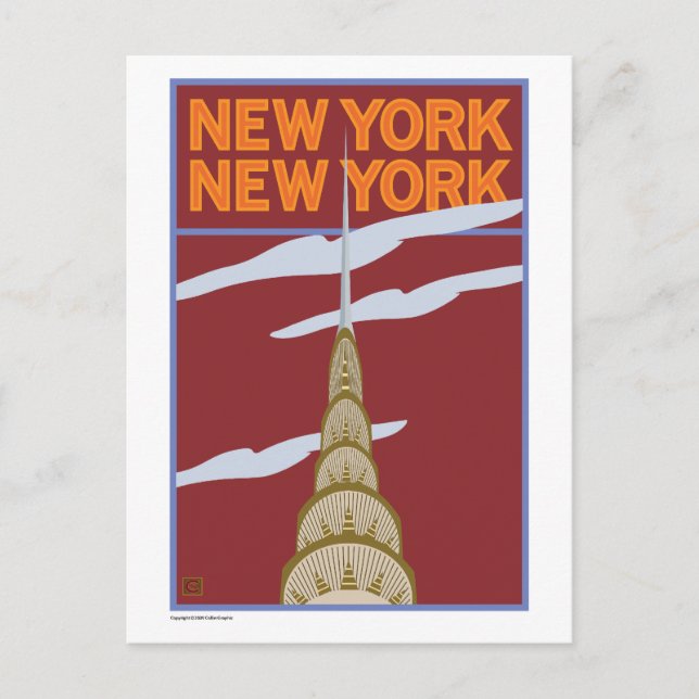 POSTAL VIAJE-NY, NY- (Anverso)