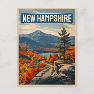 Postal Viaje Otoñal a New Hampshire