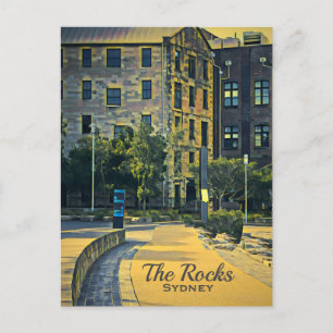 Postal Viaje panorámico de Sydney vintage The Rocks