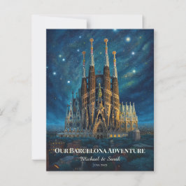 Postal Viaje personalizado a Barcelona | Sagrada Familia