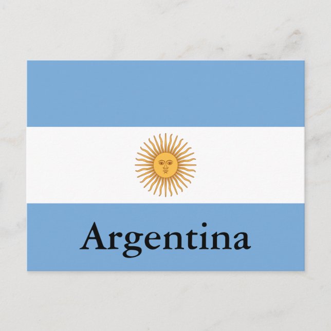 Postal Viaje por Argentina turismo (Anverso)