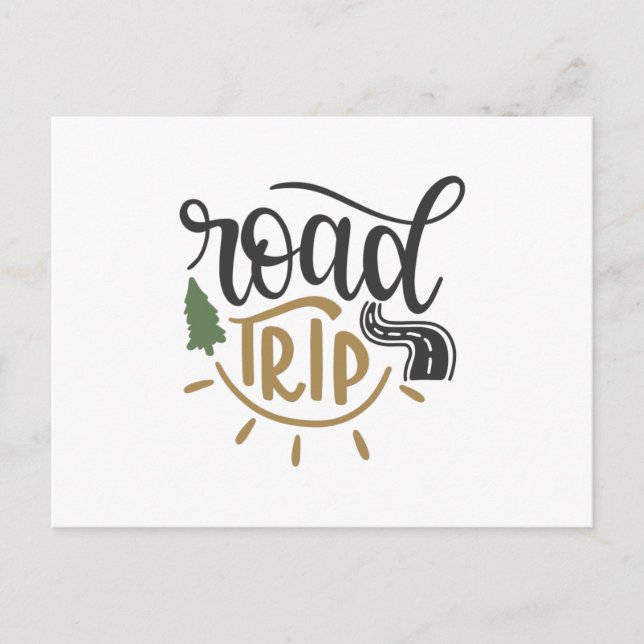 Postal Viaje por carretera (Anverso)