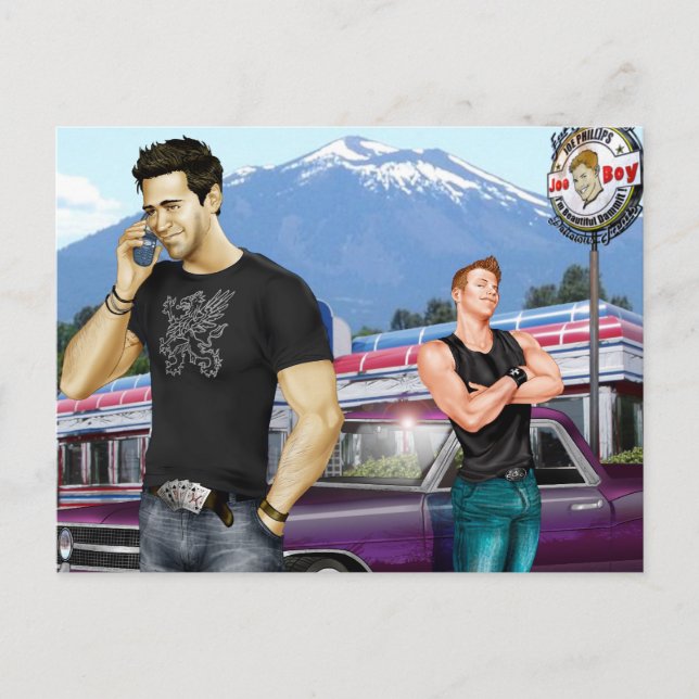 Postal Viaje por carretera de Joe Phillips (Anverso)