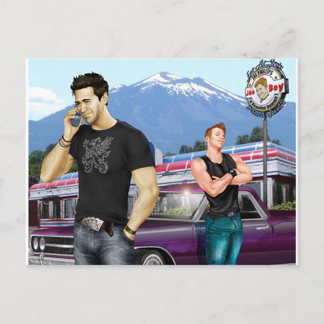 Postal Viaje por carretera de Joe Phillips (Anverso)