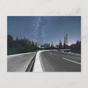 Postal Viaje por carretera debajo del Milkyway