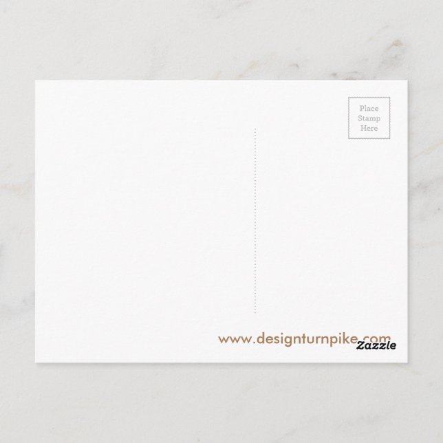 Postal Viaje por carretera EE.UU. Ruta 66 Licencia de via (Reverso)