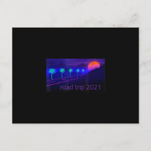 Postal Viaje por carretera en 2021 Caminata de recuerdo