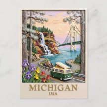 Viaje por carretera en Michigan USA Pictured Rocks