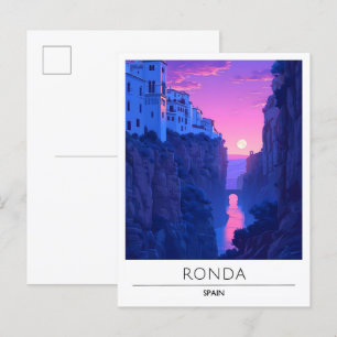 Postal Viaje por el amanecer en Ronda España