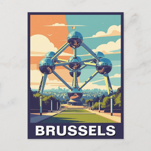 Postal Viaje por el arte de la cosecha en Bruselas Bélgic (Anverso)