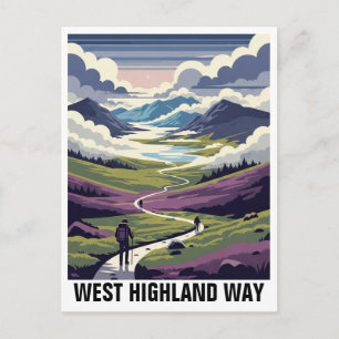 Postal Viaje por el Camino de West Highland en Escocia