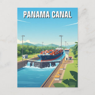 Postal Viaje por el Canal de Panamá
