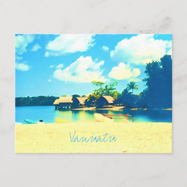 Postal Viaje por el paraíso de las islas tropicales de Va (Anverso)