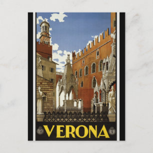 Postal Viaje por Italia Retro Verona