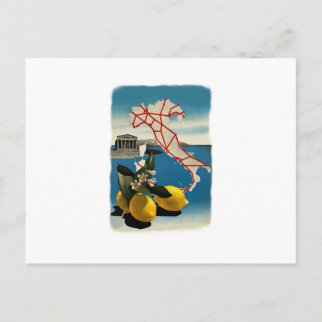 Postal Viaje por Italia Vintage (Anverso)