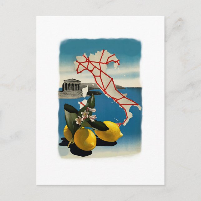 Postal Viaje por Italia Vintage (Anverso)