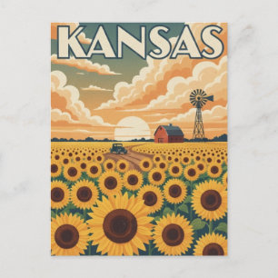Postal Viaje por Kansas
