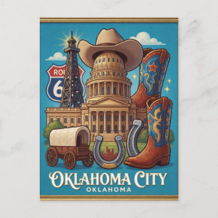 Postal Viaje por la ruta de Oklahoma City