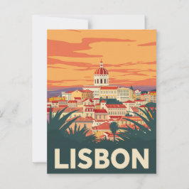 Postal Viaje por la Viñeta Lisboa Portugal