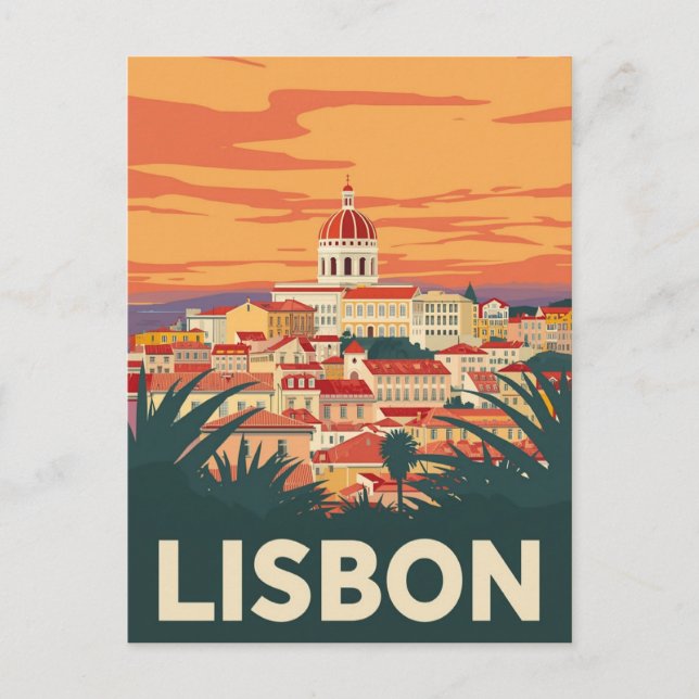 Postal Viaje por la Viñeta Lisboa Portugal (Anverso)