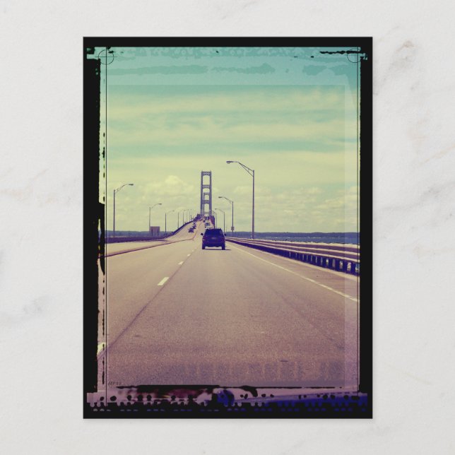 Postal Viaje por Michigan Road (Anverso)