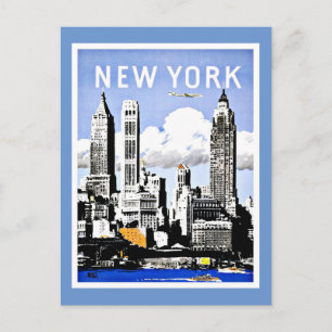 Postal Viaje por New York America Vintage