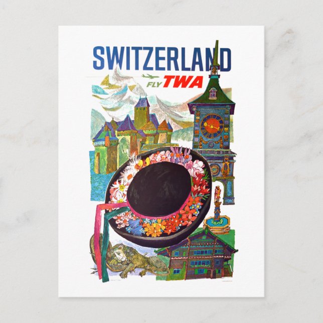 Postal Viaje por Suiza (Anverso)