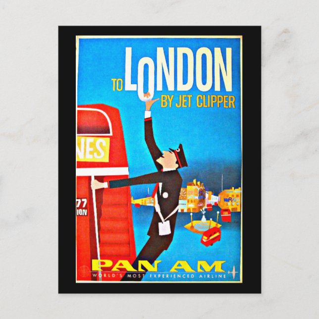 Postal Viaje Postcard-Vintage-Londres (Anverso)