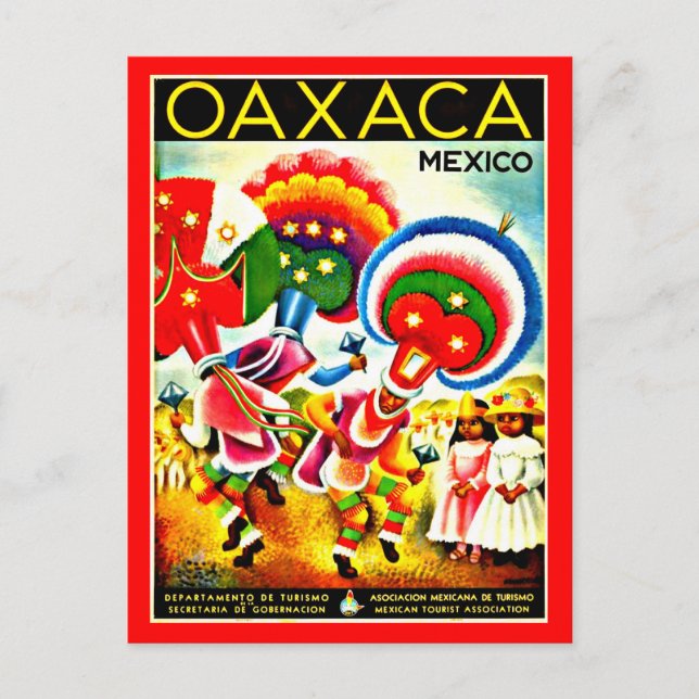 Postal Viaje Postcard-Vintage-Oaxaca (Anverso)
