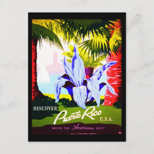 Postal Viaje Postcard-Vintage - Puerto Rico 2