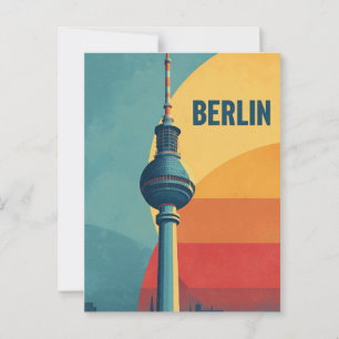 Postal Viaje retro de Berlín