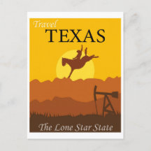 Viaje retro estatal de estrella solitaria de Texas