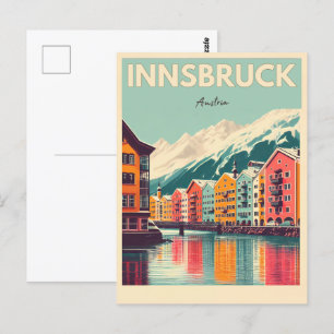 Postal Viaje retro Innsbruck Tyrol - Regalos austriacos d