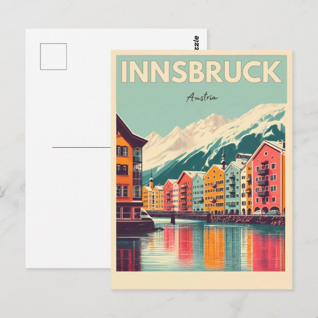 Postal Viaje retro Innsbruck Tyrol - Regalos austriacos d (Anverso / Reverso)